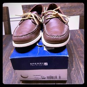 Sperry brown boat shoes Sz. 8